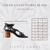 Silvia Cobos Louise Canasto Heel Negro