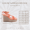 Silvia Cobos Louise Wedges Orange