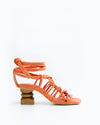 Silvia Cobos Ani Wood Heel Orange
